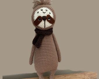 Sloth doll, Crochet sloth, Amigurumi sloth for sale, Sloth toy, Sloth Stuffed Toy, Cute sloth gift, Stuffed teddy sloth, home decor sloth