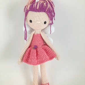 Fairy Amigurumi, Sprite, Pixie, Fay, Finished Amigurumi, Knitted Doll, Magic Girl, Baby Plush Doll, Handmade Baby Toy, Crochet Doll