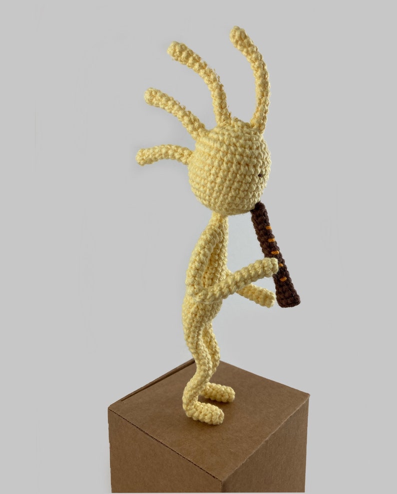 Crochet Kokopelli for Sale Amigurumi Kokopelli Handmade Eco Kokopelli Native Kokopelli American