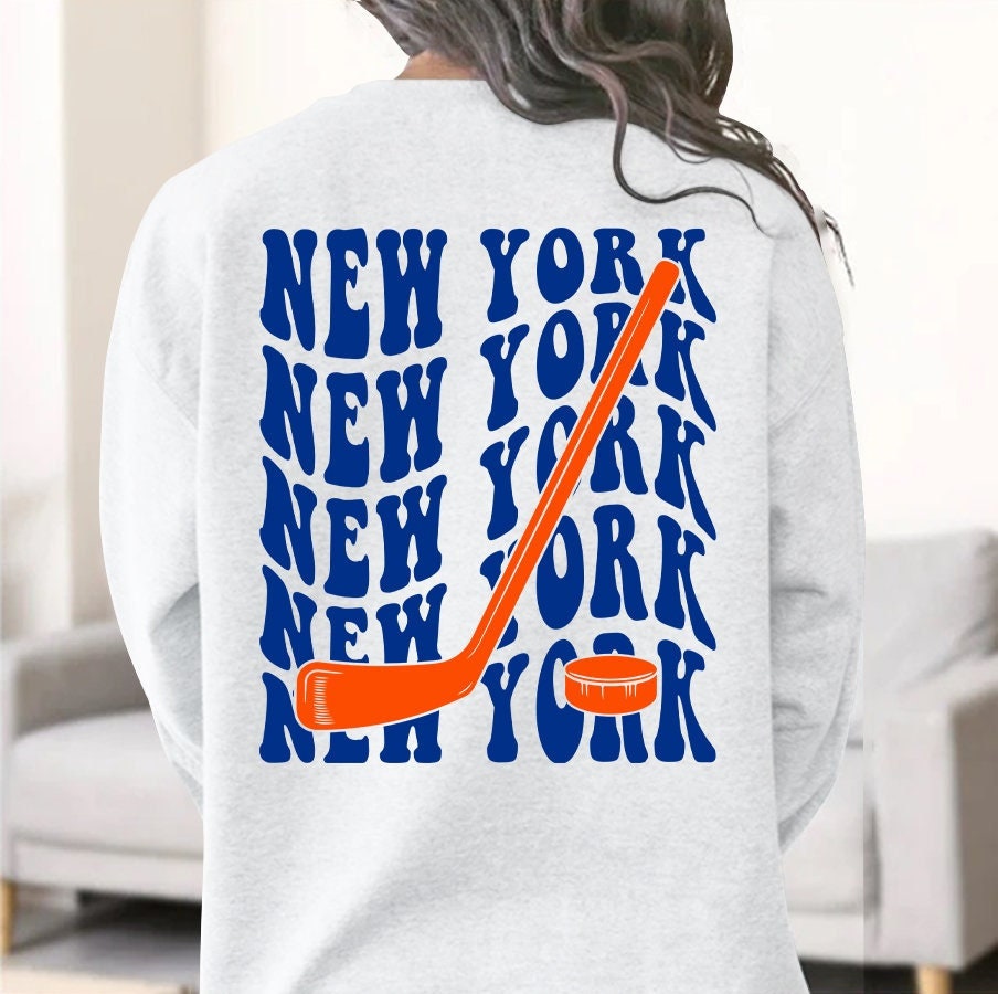 Vintage 90s New York Islanders Long Sleeve Shirt Size Medium Miller USA
