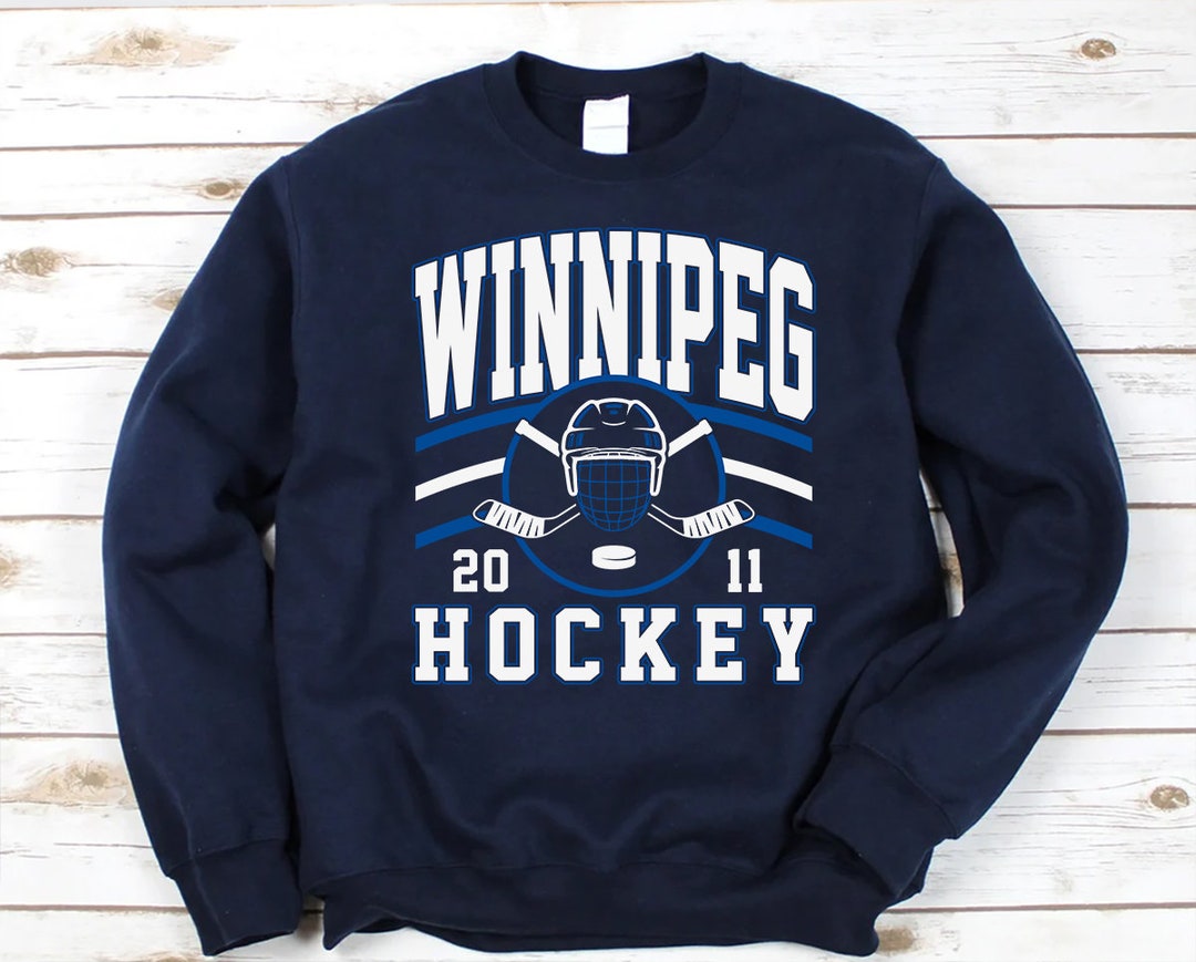 Winnipeg Jet Crewneck Vintage Winnipeg Jet Sweatshirt Etsy