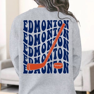 NEWLIFEClothingCA Reworked Vintage Edmonton Oilers Tapestry Sweater - M