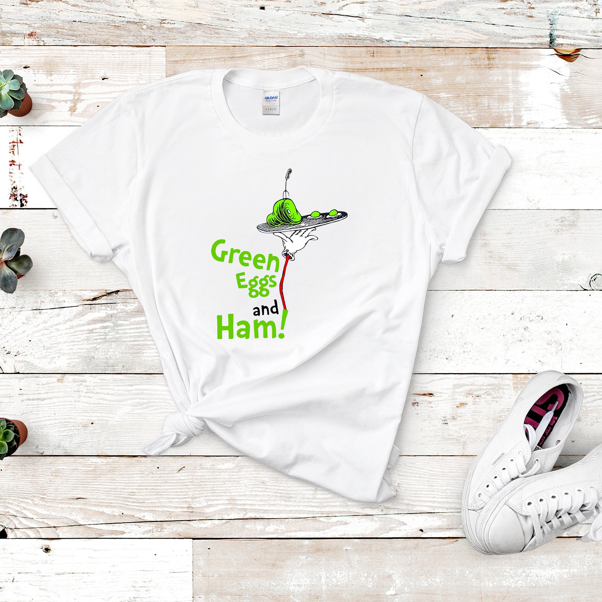 Green Eggs and Ham Title T-shirt Sweet shirt Hoodie Long | Etsy