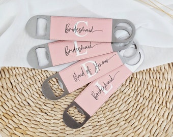 Personalised Bottle Opener, Barware for Bridal Party, Bridesmaid Proposal Box Gift, Hen Party Cocktail Accessory, Wedding Gift NMW01