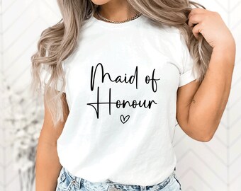 Maid of Honour T-Shirt, Hen Party T-Shirts, Bridal Shower Tops, Wedding Day Tshirts, Bridesmaid, Bride, Hen Do Bride Tribe GAL
