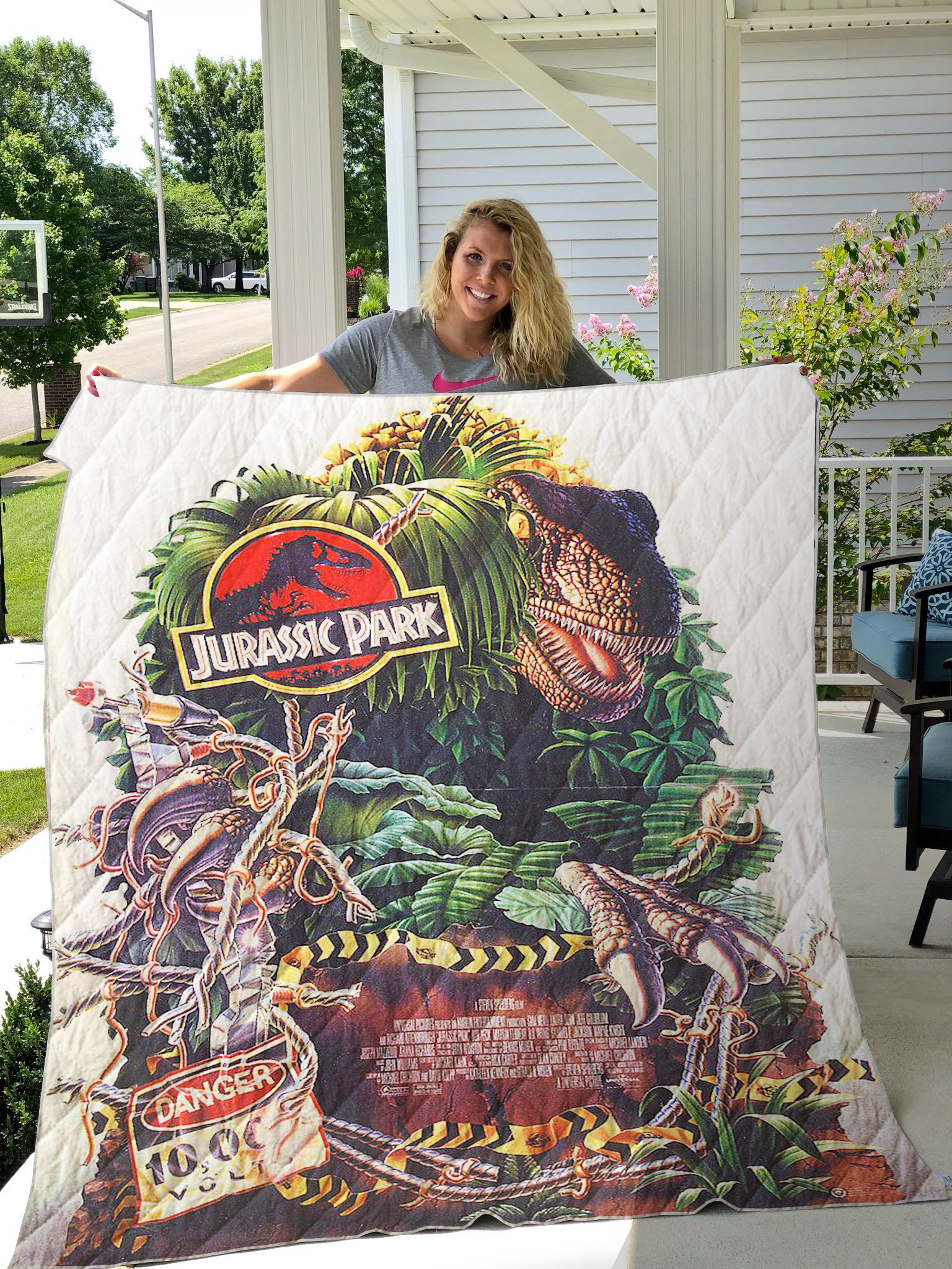 Jurassic Park Jurassic World Quilt Gift for Fans Gift for Etsy