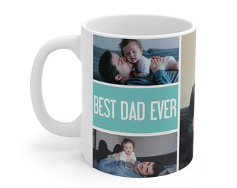 Personalized Coffee Mug, Personalized Gifts For Dad, Custom Photo Collage Mug, customized mug, personalized father's day gift for husband
