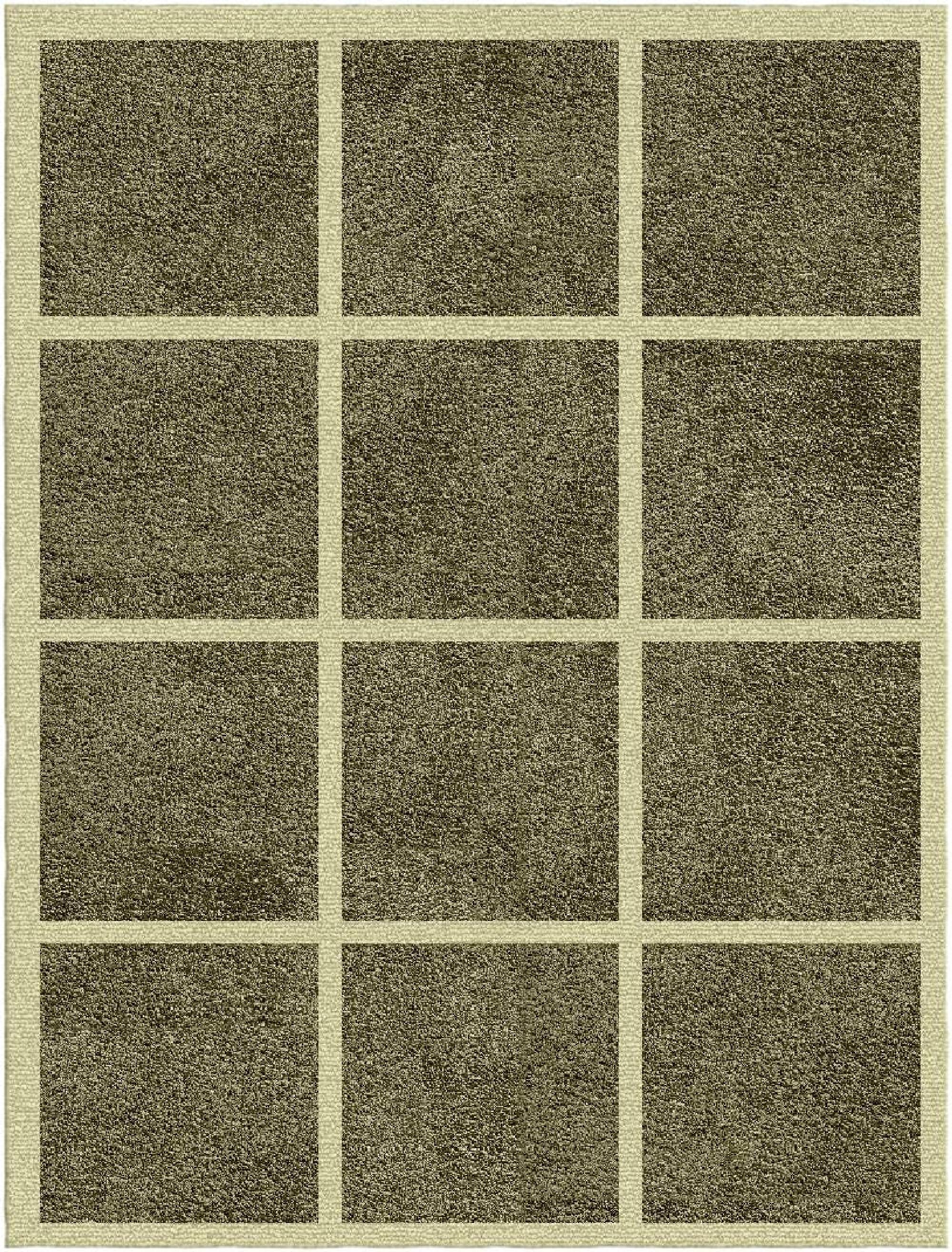 Hand Tufted Emerald Green Wool Rug: Faceted Tile Design - Etsy
