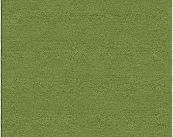 Solid Green Textured Rug – Modern Minimalist Hand-Tufted Area Carpet – Custom Size Living Room Rug – Soft Loop Pile Floor Decor