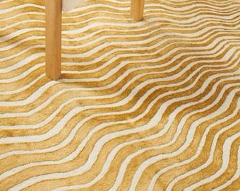 Hand Tufted Wool Rug | Sun Shaped Rug | Living Room Decor | 9x12 Area Rug | New Zealand Wool Rugs for Bedroom | Home Decor Carpets