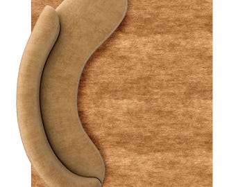 Brown Rug/Brown Hand Tufted Rug/Brown Wool Rug/Brown Viscose Rug/9x12/8x10/7x10/6x9/5x8/4x6...