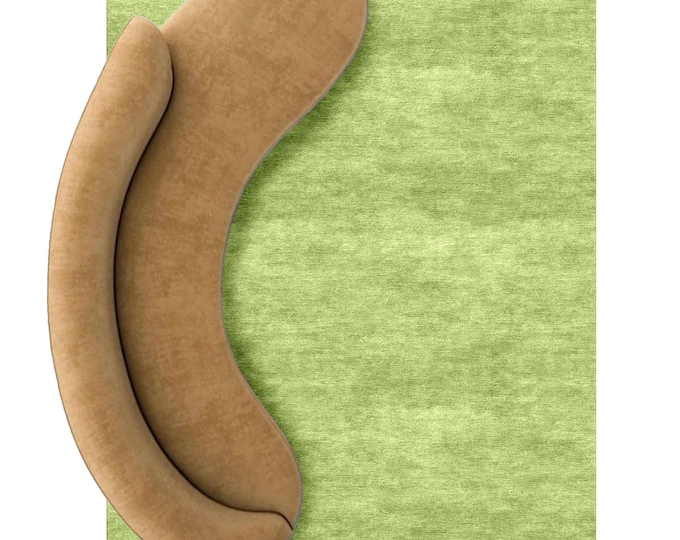Textured Green Area Rug – Modern Carpet for Living Room, Bedroom or Office | Soft, Stylish & Earthy Floor Decor