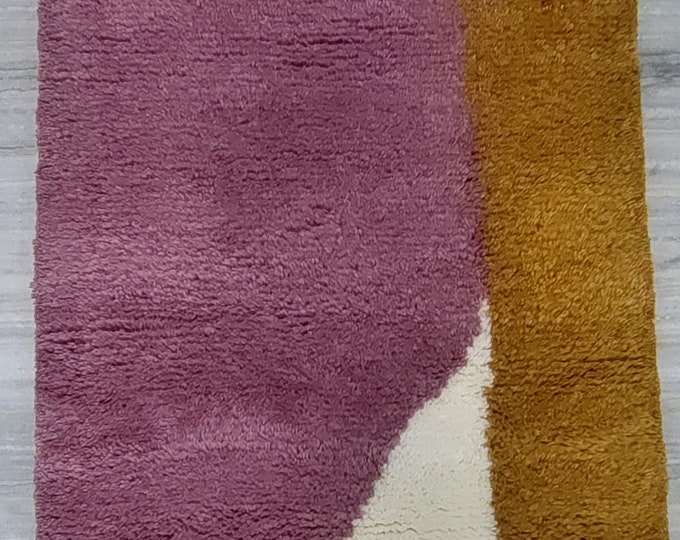 Moroccan rug , Beni Ourain rug , Authentic Handmade Moroccan Rug Soft Wool Rug