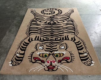 New Designed Leopard Hand Tufted Carpet 100% woolen Rug