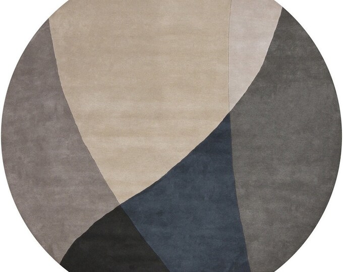 Round multicolor Hand-Tufted 100% Wool Area Rug for home,living room,guest room,bedroom,kids room/3ft,4ft,5ft,6ft,7ft,8ft,9ft,10ft.