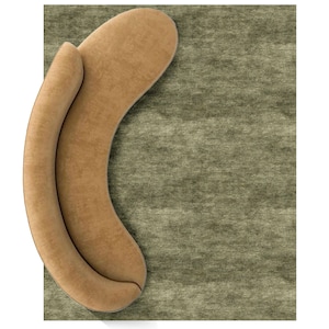 Green Rug/Green Hand Tufted Rug/9x12/8x10/7x10/6x9/5x8/4x6/Custom Sizes Available...