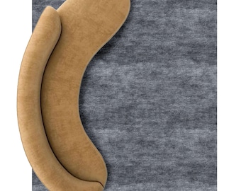 Gray Textured Area Rug – Modern Neutral Carpet for Living Room, Bedroom or Office | Soft Mottled Floor Deco