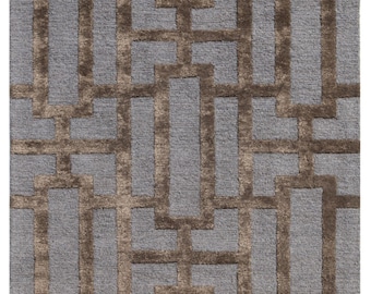 Viscose Rug for Living Room, Bedroom, Art Silk Rug Hand Woven Rugs Shimmering Shiny Rug for Indoor, Customization available