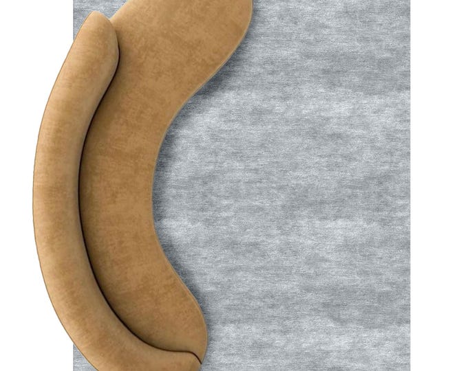 Light Gray Textured Area Rug – Modern Minimalist Carpet for Living Room, Bedroom or Office | Soft Neutral Floor Decor