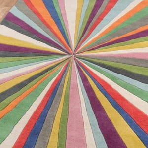 Hand Tufted Multicolor Rug | 8x10 Area Rug | Modern Wool Rug | Vibrant Color Rug | Soft Plush Rug | Boho Colorful Rug for Living Room.
