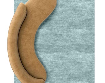 Light Blue Textured Area Rug – Soft Modern Carpet for Living Room, Bedroom or Office | Stylish Neutral Floor Decor