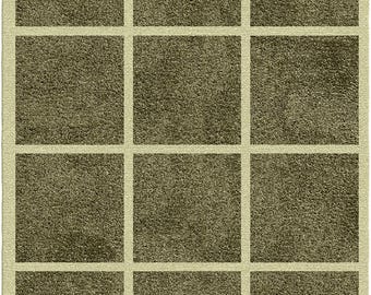 Hand Tufted Emerald Green Tufted Rugs | Faceted Tile Rug | 5x8 6x9 8x10 9x12 | Wool Rugs Cool Rugs Bedroom rug Living room rug Custom rug