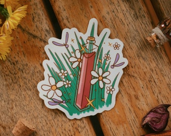 Minor Health Potion Sticker | Glossy Die Cut 3" Vinyl | Cute Fantasy RPG | 'Ready for an Adventure' Collection by The Honey Mustard Club