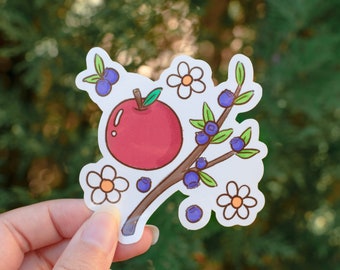 Fruits of the Forest Sticker | Glossy Die Cut 3" Vinyl | Cute Fantasy RPG | 'In the Forest' Collection by The Honey Mustard Club