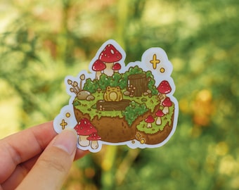 Toady Island Sticker | Glossy Die Cut 3" | Cute Animals | 'Little Friends' Collection by The Honey Mustard Club