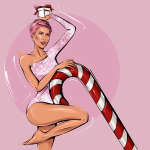 Cartolina personalizzata di Natale, Biglietto personalizzato di Capodanno, Ritratto da foto Ritratto digitale Idea regalo di Natale Ritratto di cartone animato Regalo per la sorella