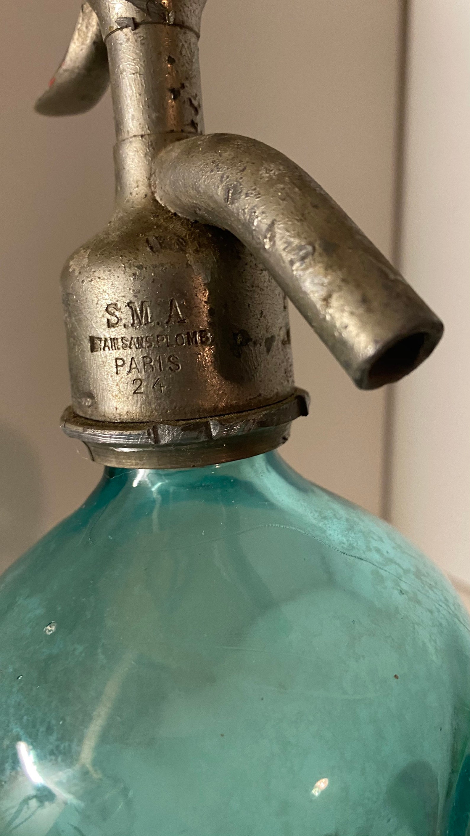 RARE BLUE Uranium Glass Antique French Bistrot Seltzer Bottle - Etsy