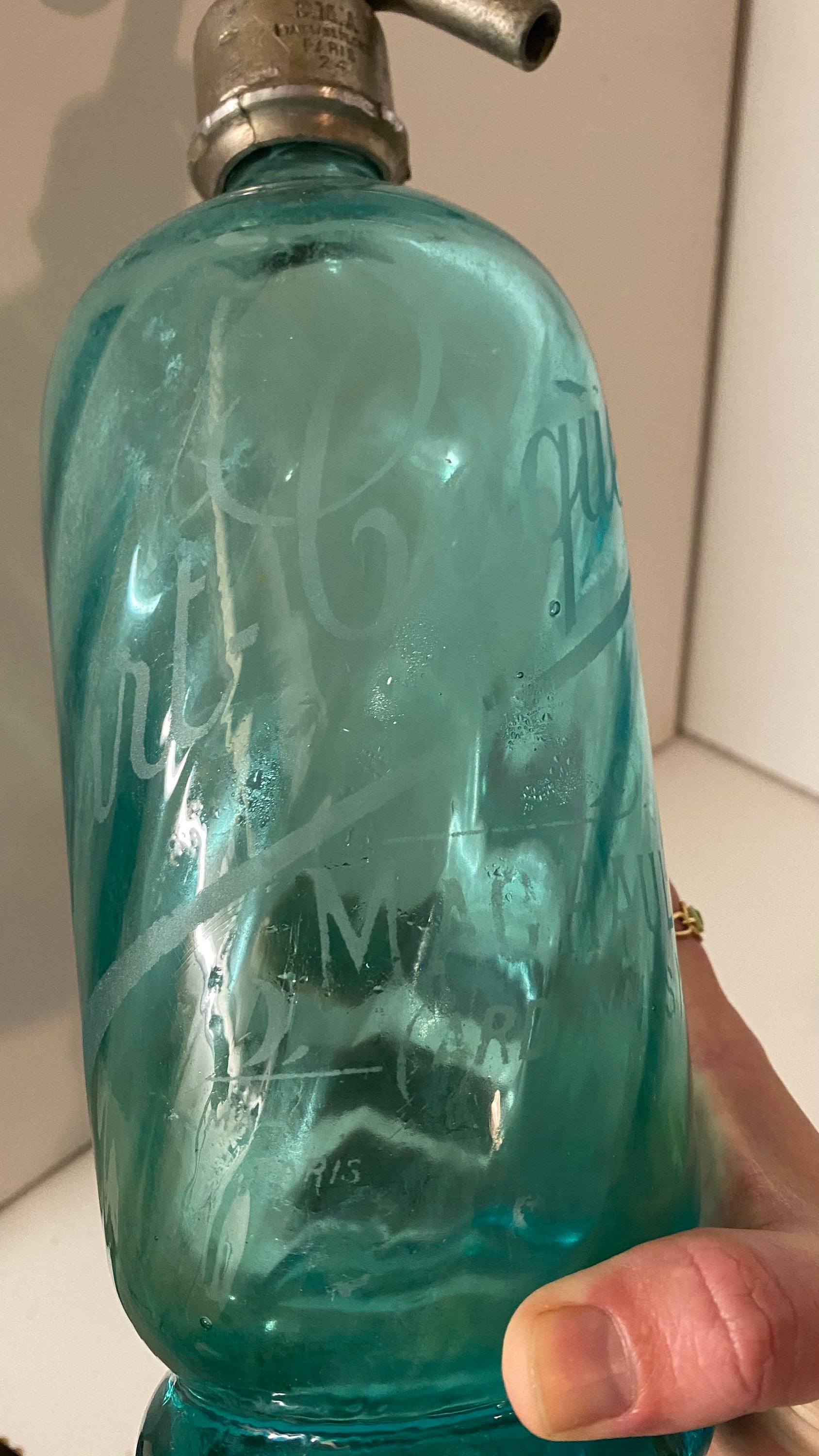 RARE BLUE Uranium Glass Antique French Bistrot Seltzer Bottle - Etsy