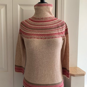 J.Jill Hand Knit Crotchet Sweater