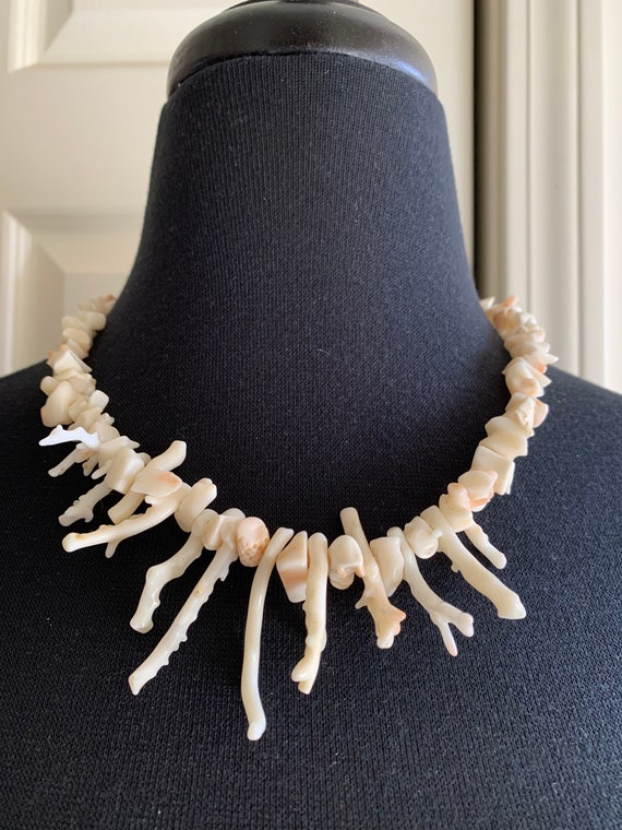 Vintage Angelskin Branch Coral Necklace #1 - image 2