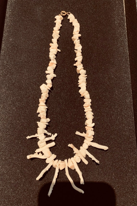 Vintage Angelskin Branch Coral Necklace #1 - image 3