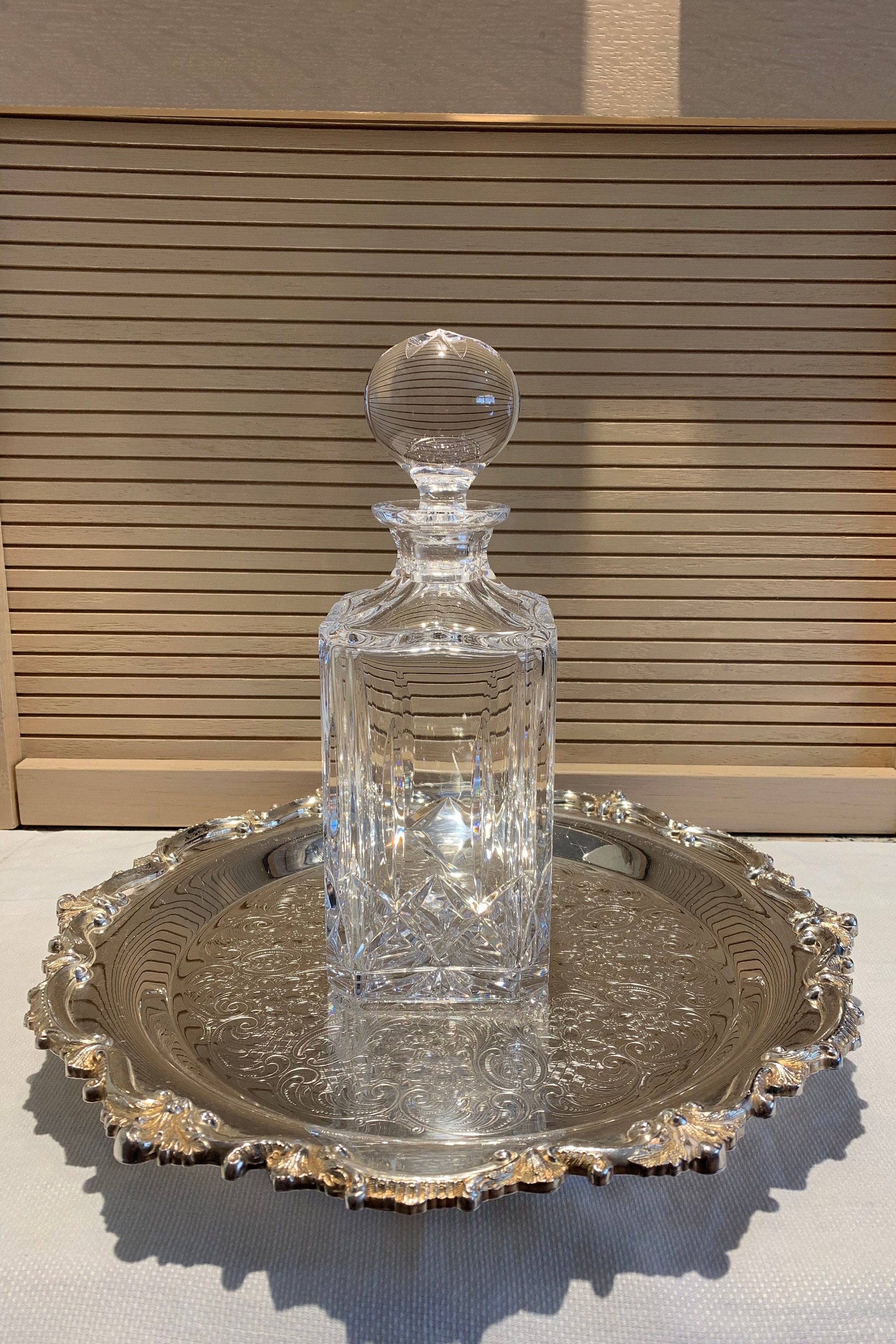 Atlantis crystal decanter - Etsy 日本