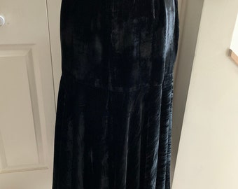 Vintage Crushed Velvet Skirt