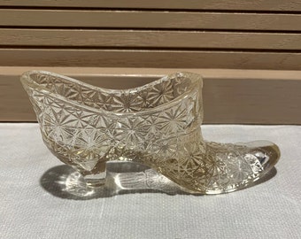 Vintage Clear Glass Slipper