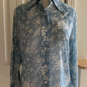 Vintage Floral Print Shirt