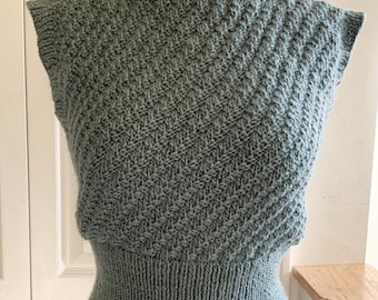 Sweater Vest, Sage