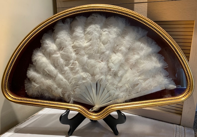 Antique Feathered Fan 2 With Custom