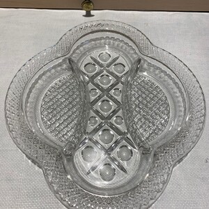 Vintage Cape Cod Glass Divided Dish