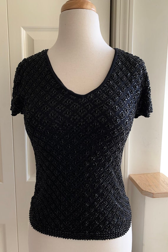 Vintage Ann Taylor Beaded Top