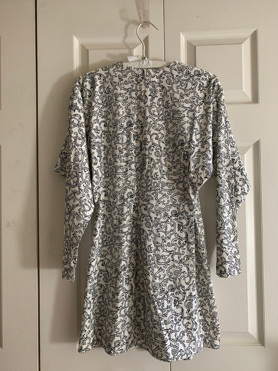 Vintage Scroll Print Buttonfront Tunic - image 2