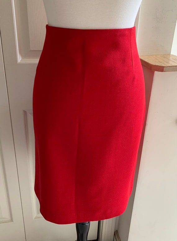 Vintage Henri Bendel Wool Crepe Skirt