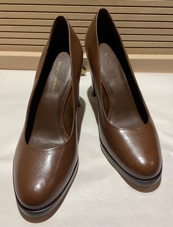 banana republic brown leather dress KYLIE MAXI DRESS WITH RUFFLE SLEEVES IN BROWN – AKIRA main image 0