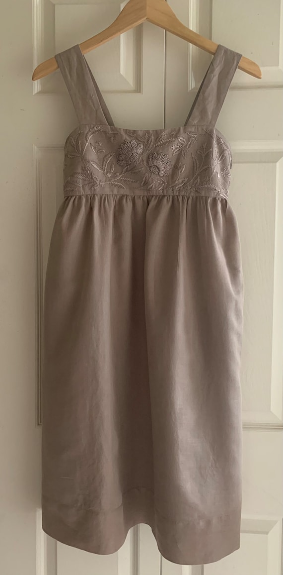 Buy Banana Republic Linen Embroidered Dress. Online in India - Etsy