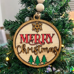 Merry Christmas ornament