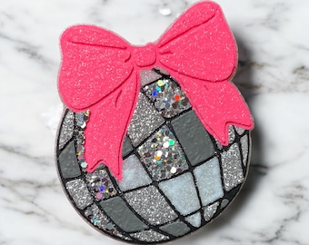 Disco Ball Bow Car Freshie | Colorful Car Freshie