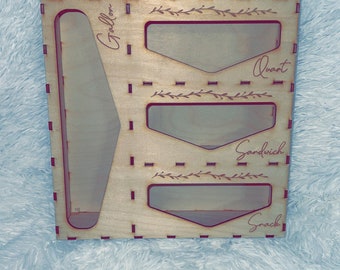Wooden baggie organizer